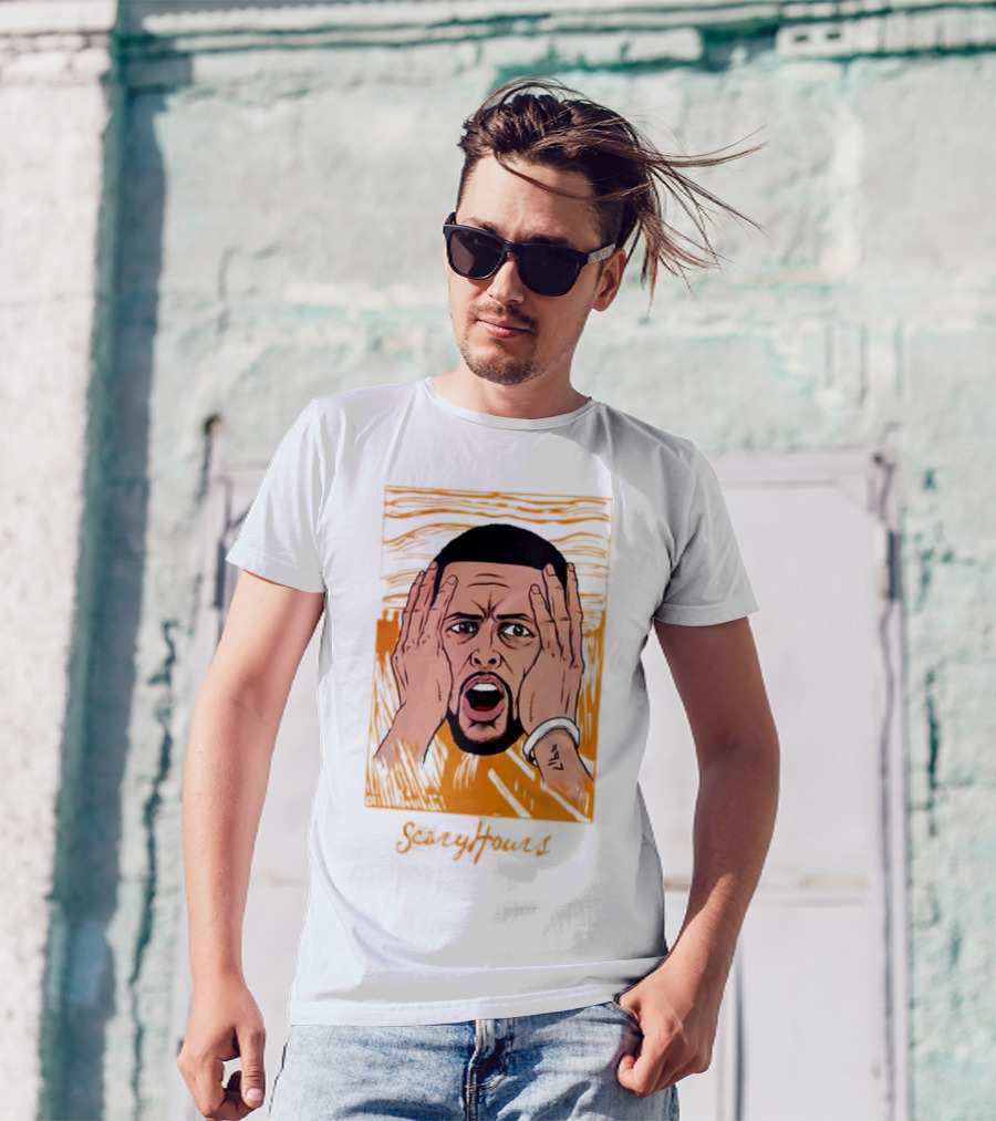 Drake Scary Hours White Munch Scream T-Shirt