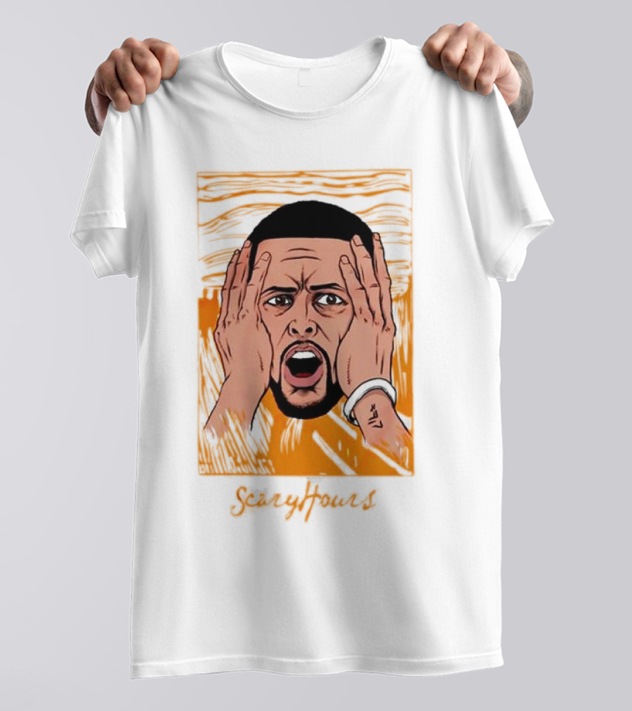 Drake Scary Hours White Munch Scream T-Shirt