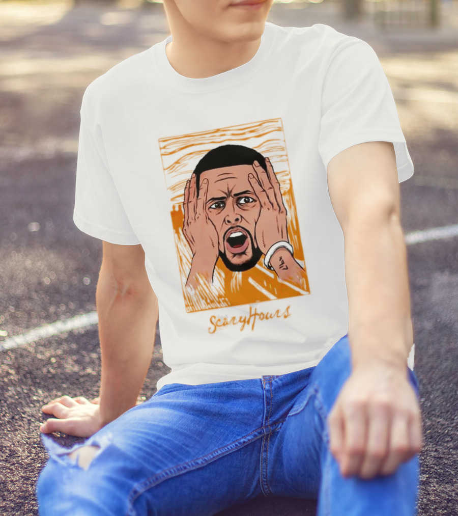 Drake Scary Hours White Munch Scream T-Shirt