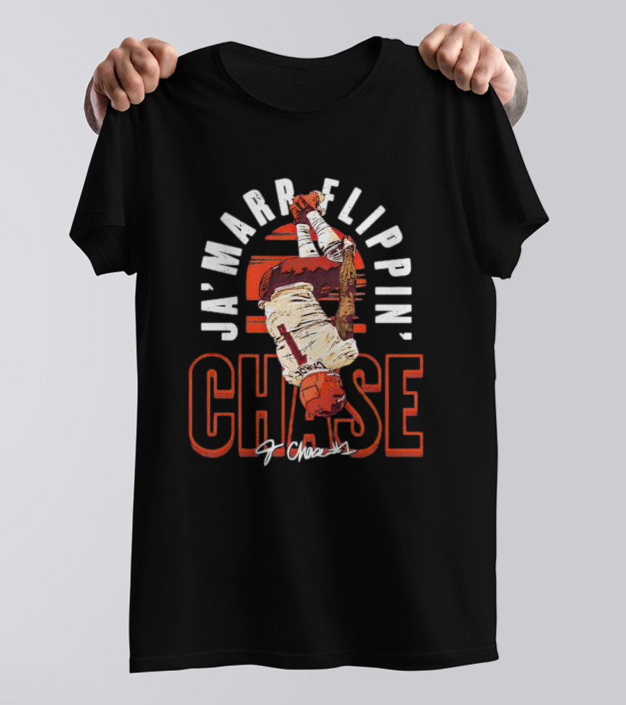 Ja'Marr Chase Flippin' Cincinnati Signature 1 Chase T-Shirt