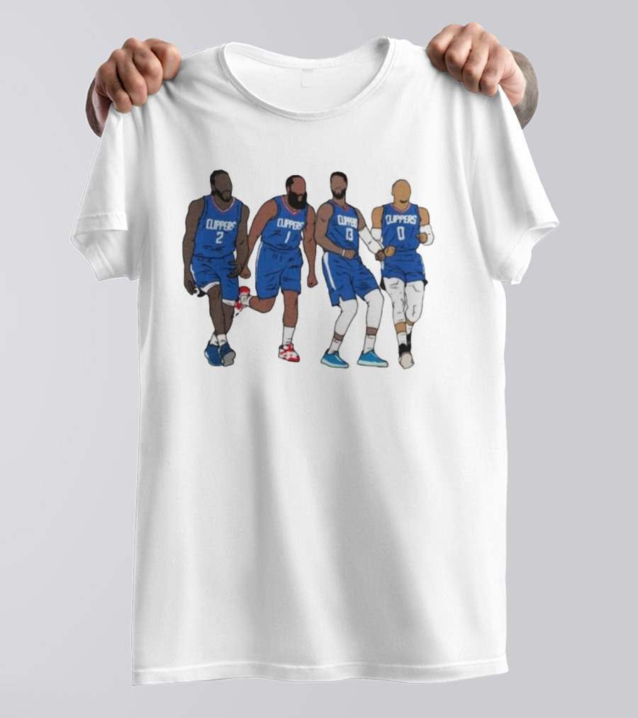 Kawhi Harden PG Russ Clippers Basketball Team Players T-Shirt