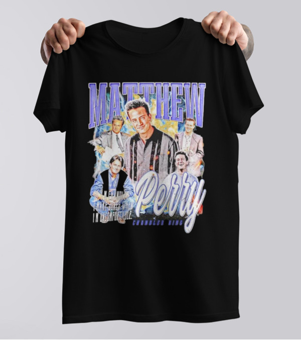 MATTHEW PERRY Chandler Bing I'm Unemployable T-Shirt