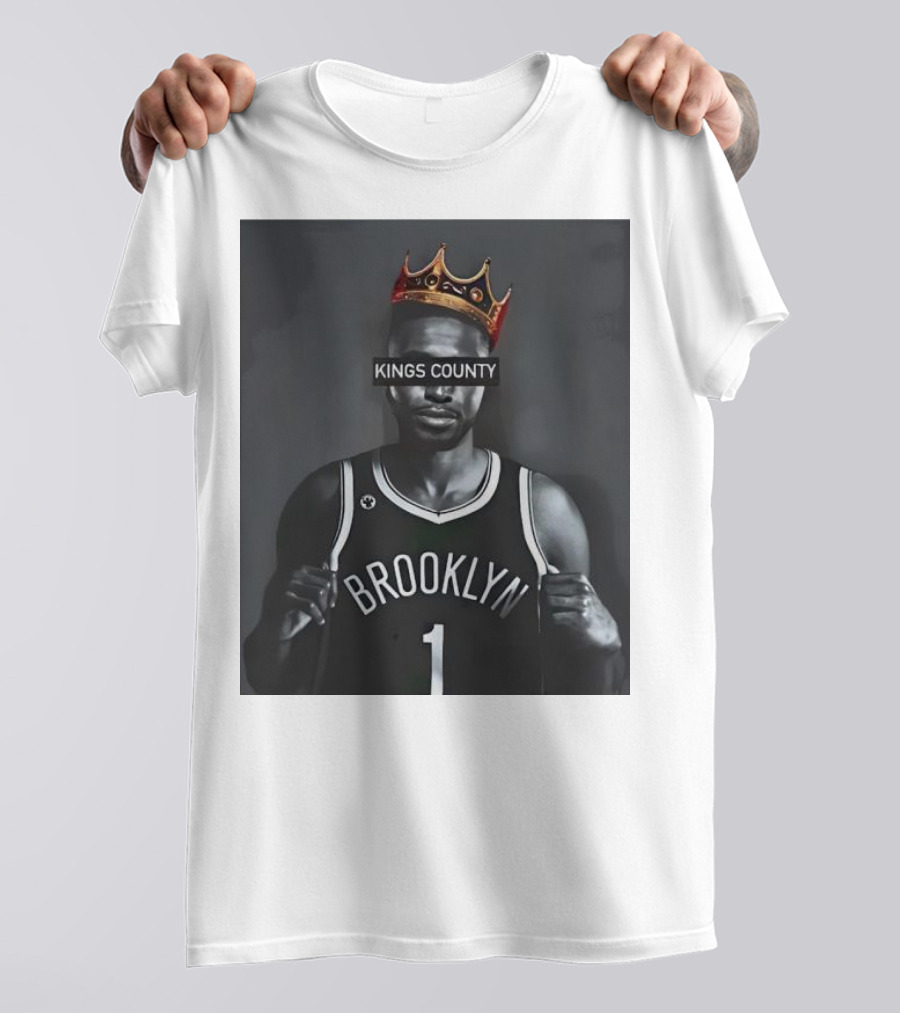 Mikal Bridges Kings County Brooklyn Basketball Crown T-Shirt