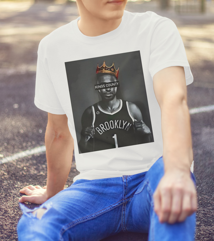Mikal Bridges Kings County Brooklyn Basketball Crown T-Shirt