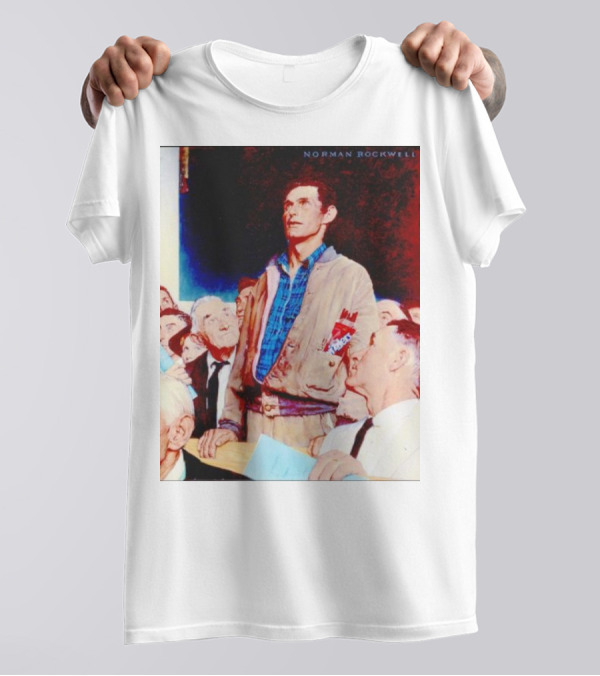 Norman Rockwell Freedom Of Speech Twizzlers Edition T-Shirt