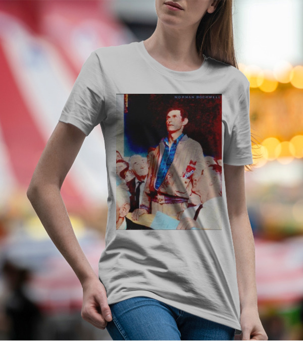 Norman Rockwell Freedom Of Speech Twizzlers Edition T-Shirt