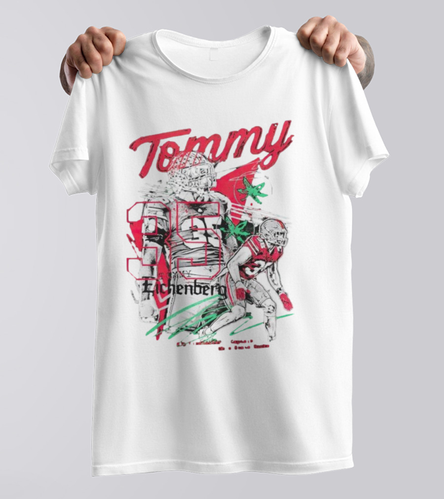 Tommy Eichenberg 35 Ohio State Buckeyes Football Captain T-Shirt