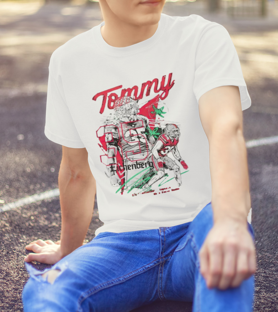 Tommy Eichenberg 35 Ohio State Buckeyes Football Captain T-Shirt