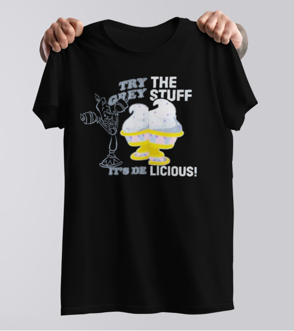 Try The Grey Stuff It’s DeLicious Cogsworth Ice Cream Cups T-Shirt