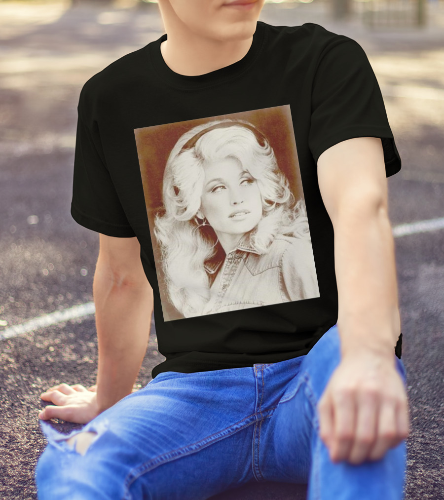 Dolly Parton Vintage Style Denim Jacket T-Shirt