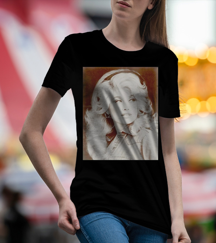 Dolly Parton Vintage Style Denim Jacket T-Shirt