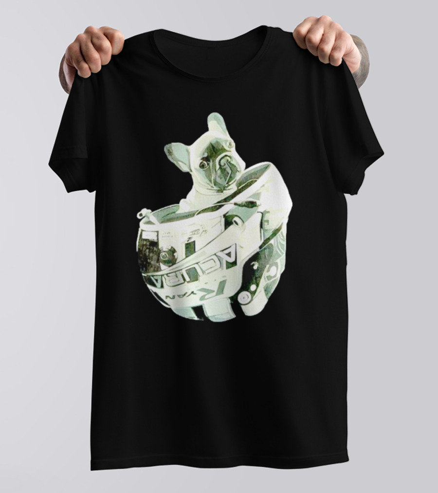 Franklin Beans Eversley French Bulldog Racing Helmet Acura Formula T-Shirt