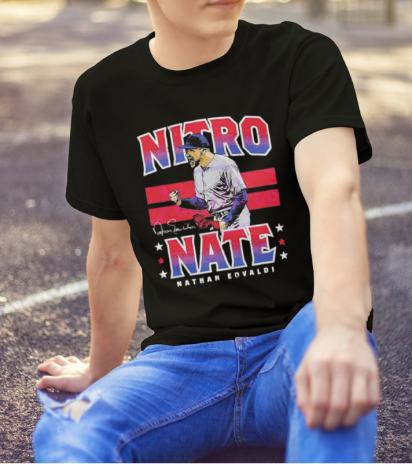 Nitro Nate Nathan Eovaldi Signature Baseball T-Shirt