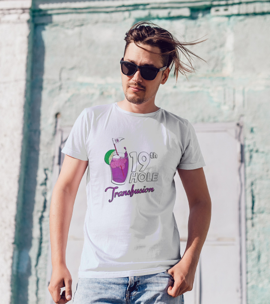 19th Hole Transfusion Golf Drink Lime Ice T-Shirt