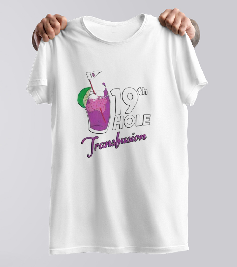 19th Hole Transfusion Golf Drink Lime Ice T-Shirt