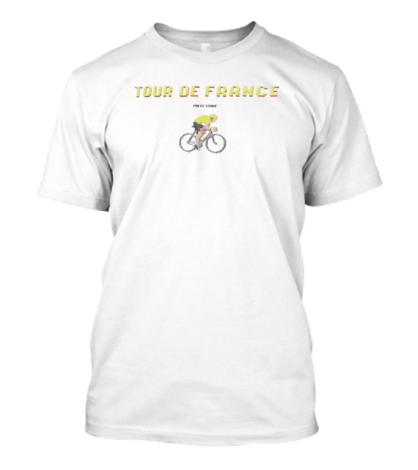 Tour De France Cyclist Press Start T-Shirt