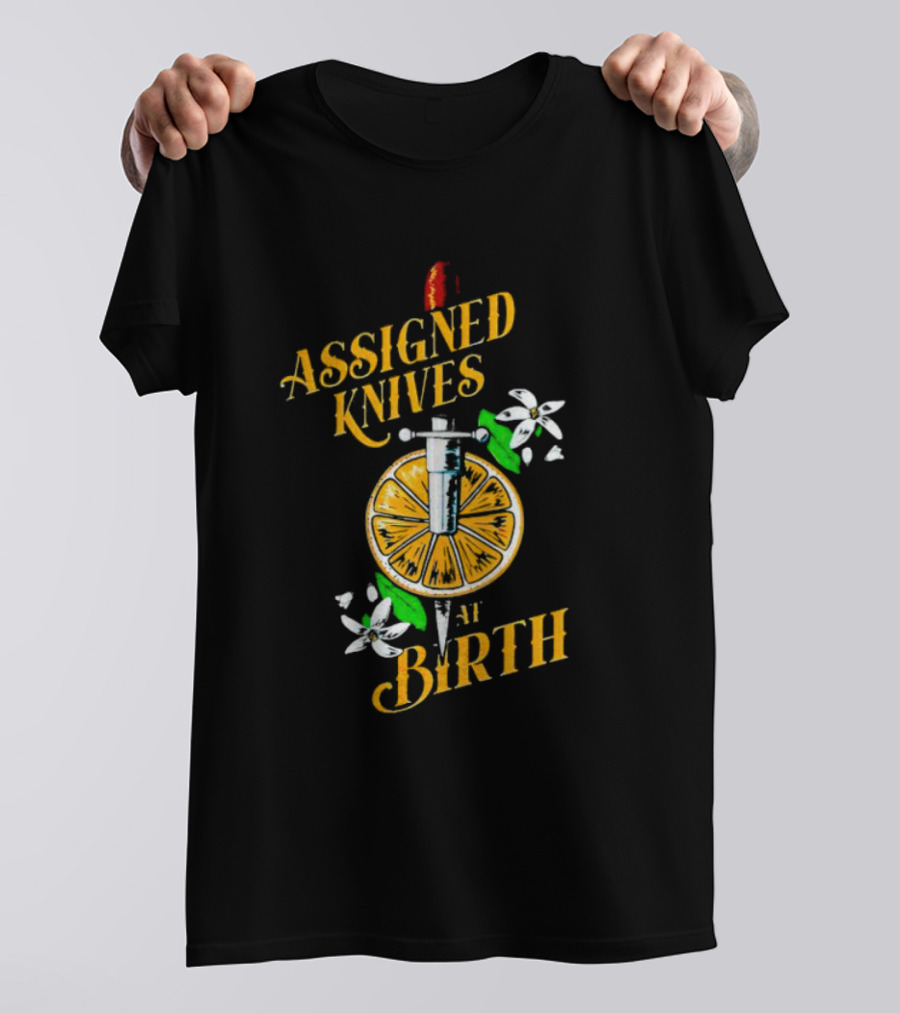 Vico Ortiz Assigned Knives At Birth Knife And Citrus Blossom T-Shirt