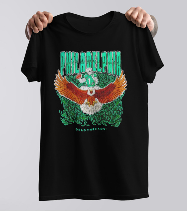 Philadelphia Football Eagle Dead Threads T-Shirt