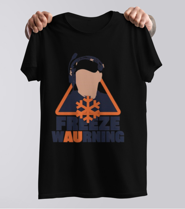 Freeze WAUrning Auburn Coaching Icon Snowflake T-Shirt