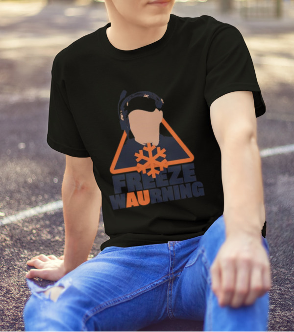 Freeze WAUrning Auburn Coaching Icon Snowflake T-Shirt