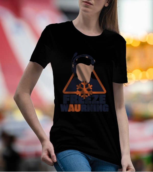 Freeze WAUrning Auburn Coaching Icon Snowflake T-Shirt