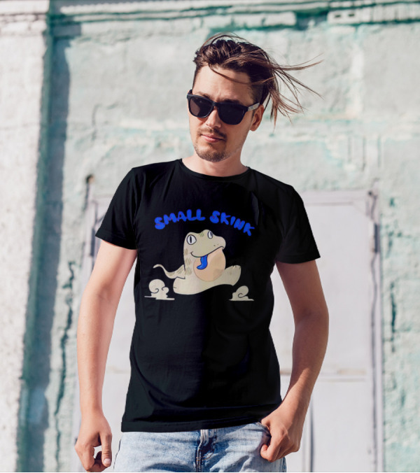 Small Skink Blue-Tongued Frog Style Retro T-Shirt