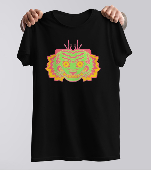 Papajoolia Tigers Neon Doodle T-Shirt