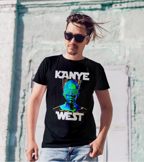 Kanye West Glow In The Dark Tour Holographic Neon T-Shirt