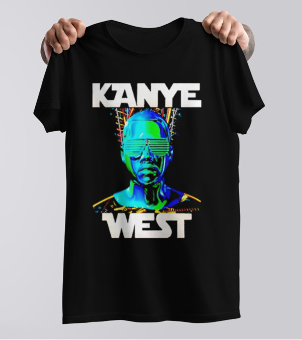 Kanye West Glow In The Dark Tour Holographic Neon T-Shirt