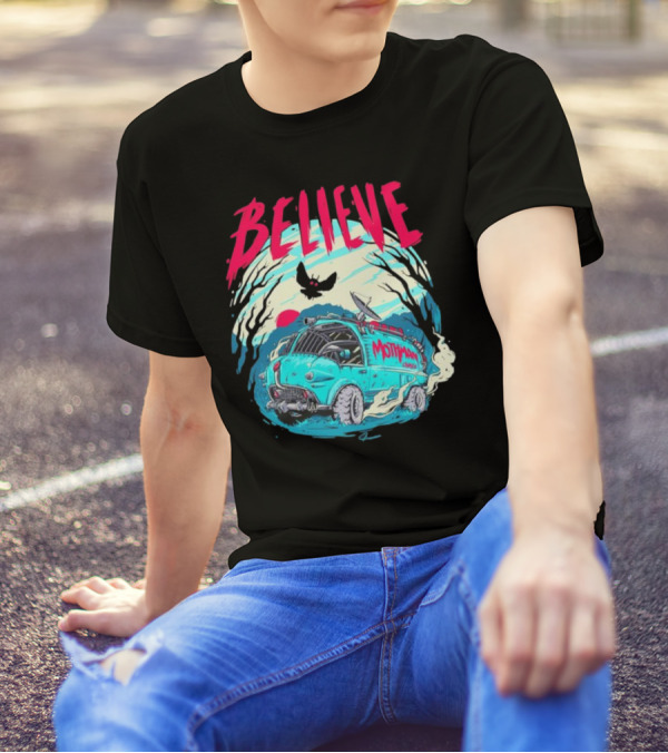 Believe Mothman Shadow Van Adventure T-Shirt
