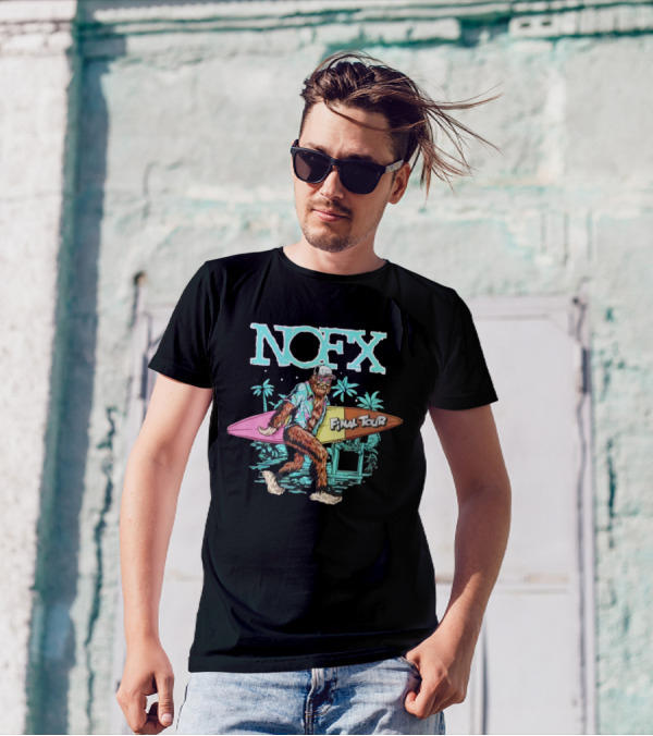 NOFX Final Tour Sasquatch Surfing T-Shirt