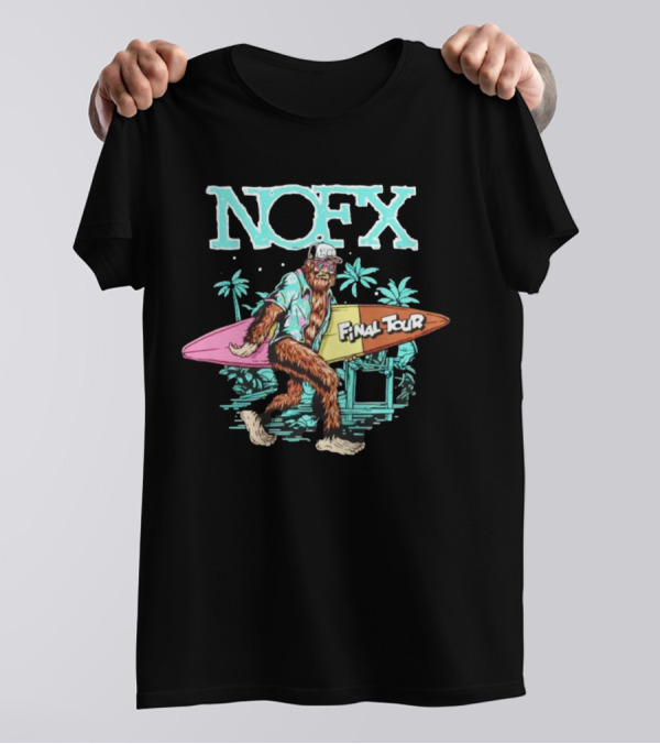 NOFX Final Tour Sasquatch Surfing T-Shirt