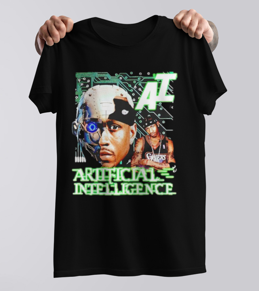 AI Allen Iverson Artificial Intelligence 76ers Cybernetic Fusion T-Shirt