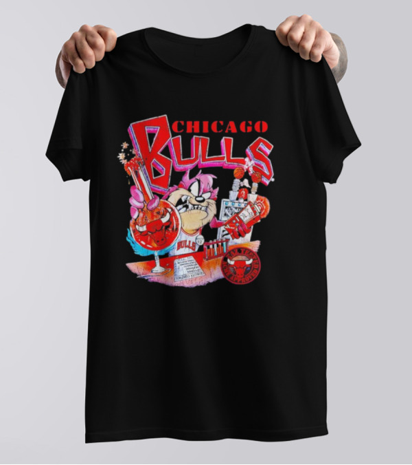 Chicago Bulls Taz NBA Mixology Martian Laboratory Mayhem T-Shirt
