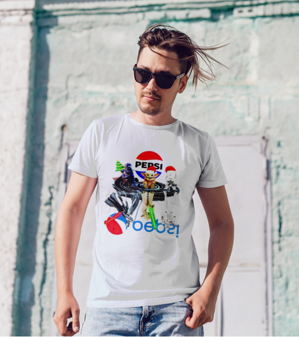 Pepsi Christmas Darth Vader Yoda Stormtrooper T-Shirt