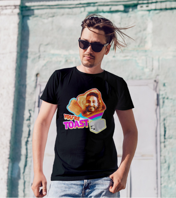 You're Toast Jonny Fairplay Toaster Face Image T-Shirt