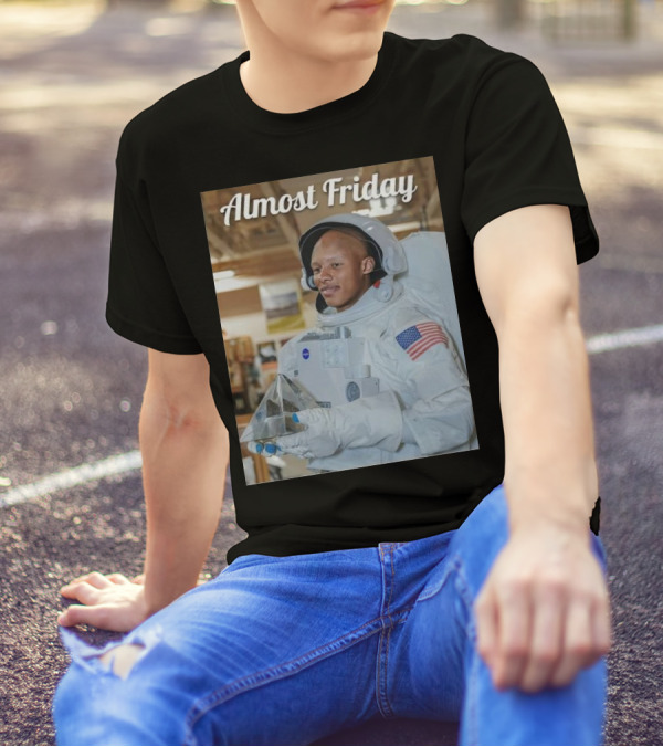 Almost Friday Josh Dobbs Passtronaut Astronaut Suit NASA Flag T-Shirt