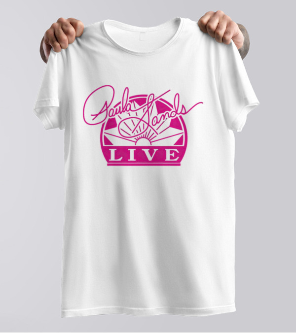 Paula Sands Live Pink Script With Sunrise T-Shirt