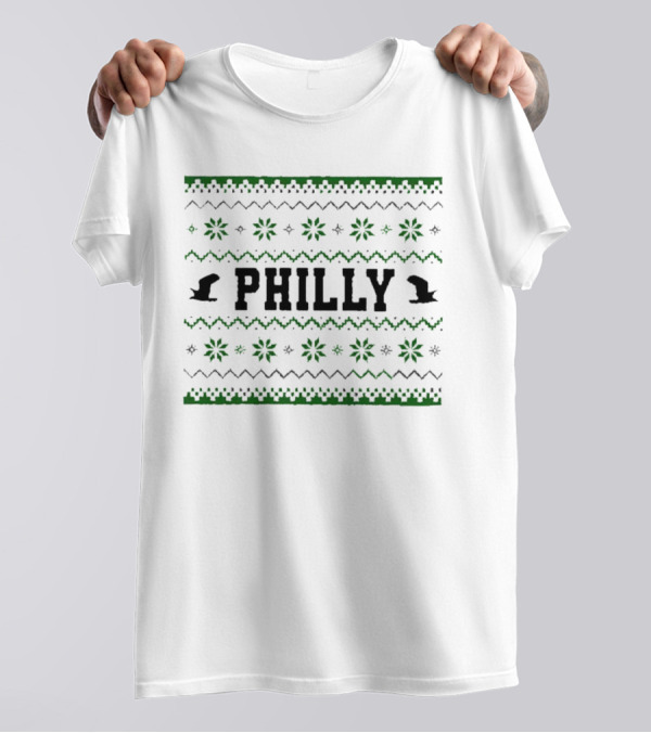 Philly Festive Eagles-Inspired Pattern Football Fan Gear T-Shirt