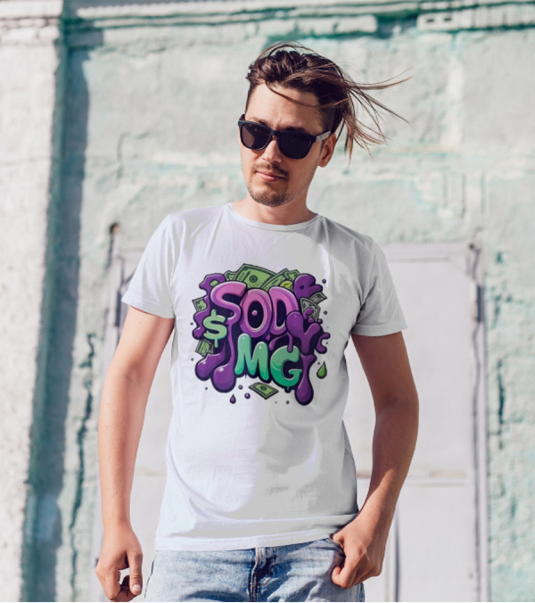 Sodmg Slime Money Dollar Bills Drip T-Shirt