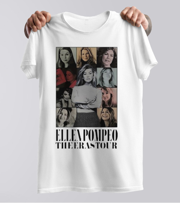 Ellen Pompeo The Eras Tour Meredith Grey Collage T-Shirt