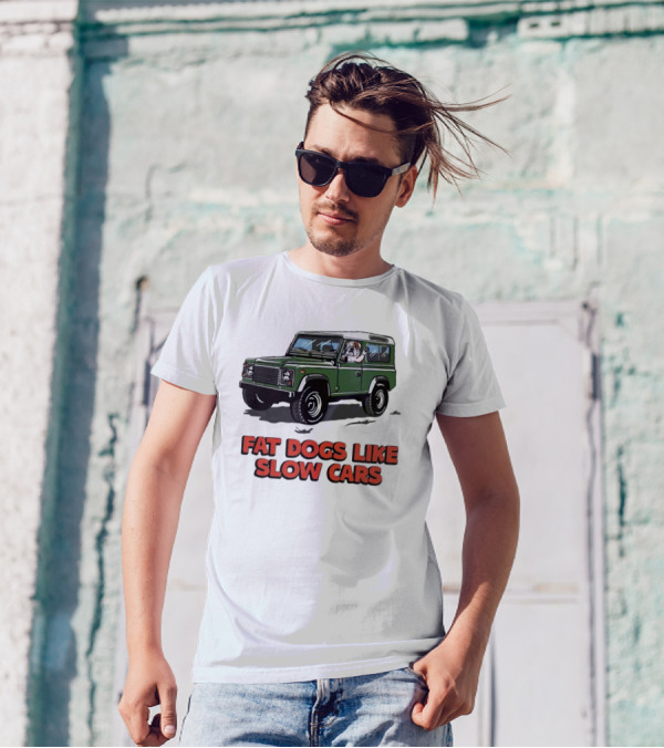 Fat Dogs Enjoy Slow Rides In Classic Off-Road Vehicles T-Shirt