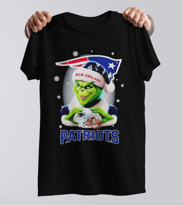 Grinch New England Patriots Christmas Fan T-Shirt