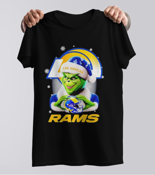 Grinch Los Angeles Rams Christmas T-Shirt