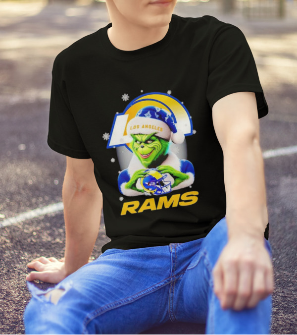 Grinch Los Angeles Rams Christmas T-Shirt