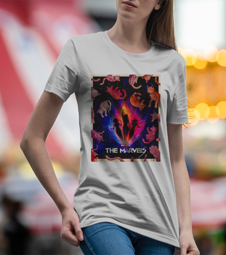 MARVEL STUDIOS THE MARVELS CATS IN SPACE T-Shirt