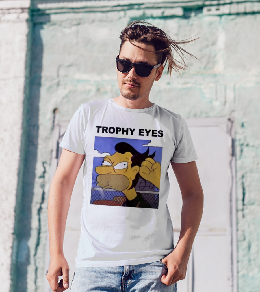 TROPHY EYES The Simpson Character Image T-Shirt