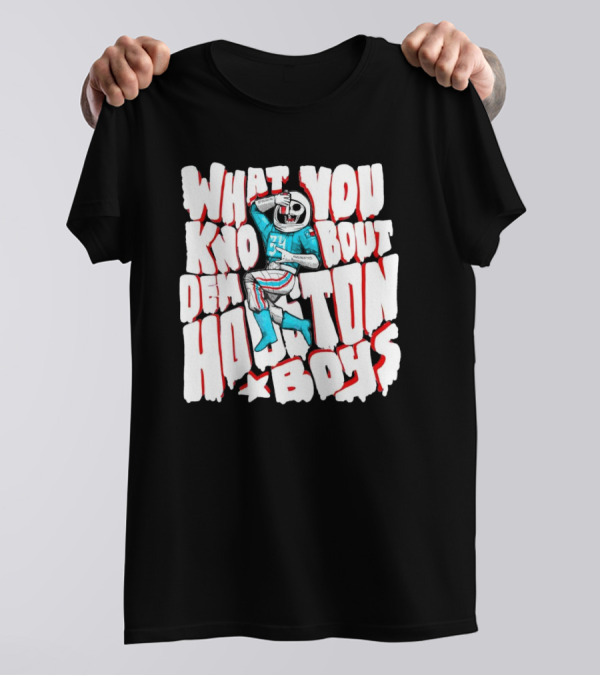 What You Know Bout Dem Houston Boys Astronaut Football T-Shirt