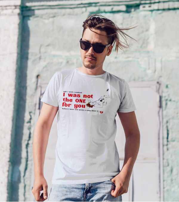 Ugh I Wish I Realized I Was Not The One For You Guitar Heartbreak Song T-Shirt