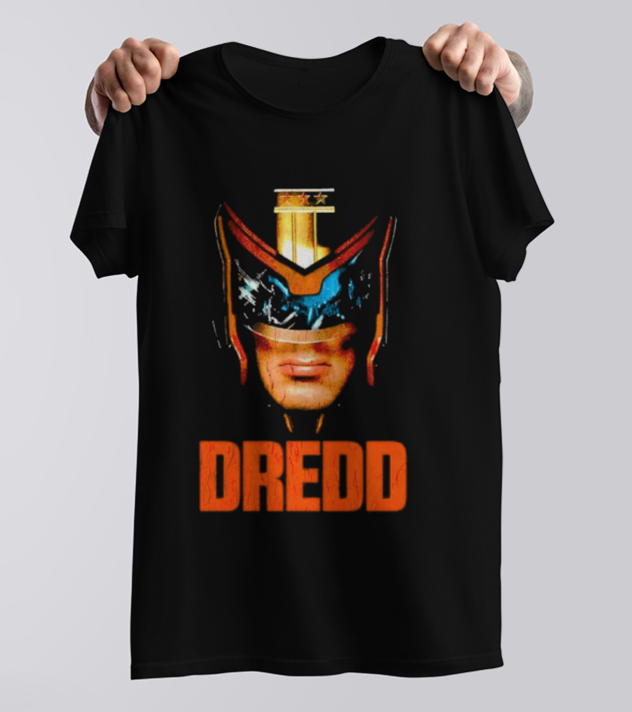 Judge Dredd Helmet Vintage Retro Dredd T-Shirt